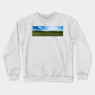 The field and the pollarded willows Crewneck Sweatshirt